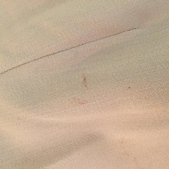 CARLISLE khaki/tan pencil skirt with waist buttons - Picture 3 of 4